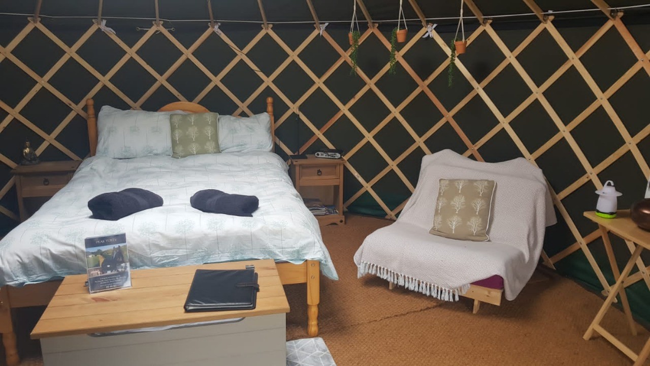Small Yurt Bed and Sofa